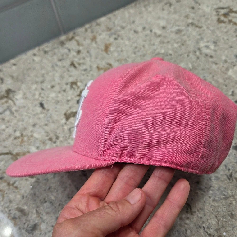 H&M Divided Pink NY Embroidered‎ Baseball Cap Hat Adjustable